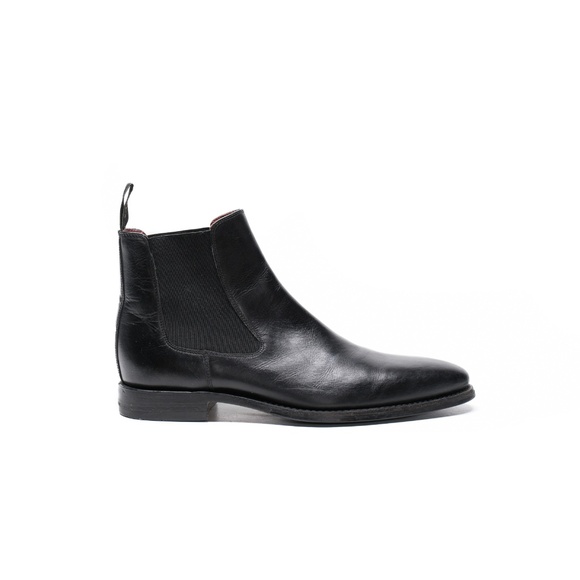 LOAKE Hutchinson in Black Leather UK 7 Leather-Soled Chelsea Boots - Picture 2 of 16